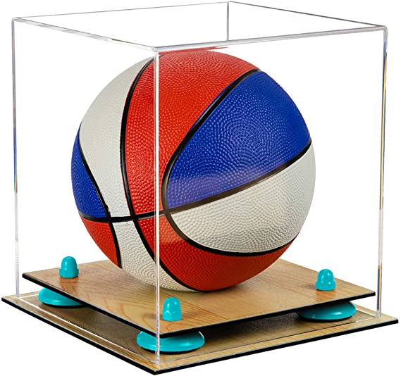 Acrylic Mini - Miniature (not Full Size) Basketball Display Case - Clear (B03/A015)