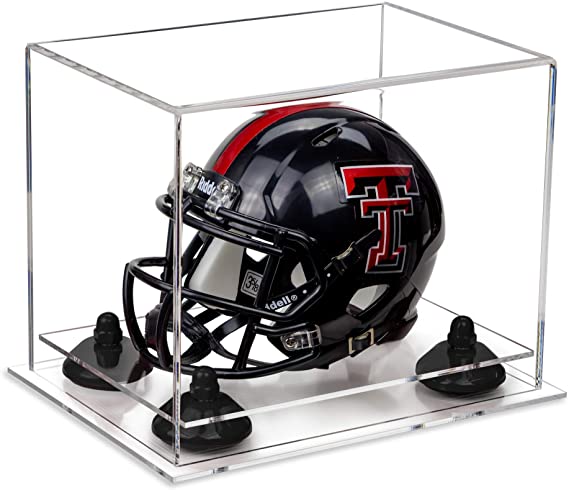 Mini/Miniature Football Helmet (not Full Size) Display Case - Clear (A003/V45)