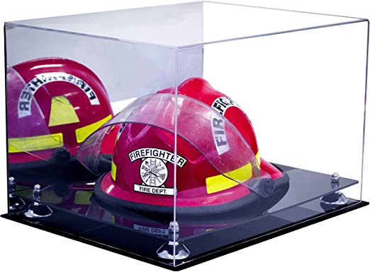 Acrylic Fireman's Helmet Display Case – Mirror Wall Mount (A014/V60)