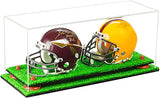 2 Mini Helmet or Mini Football with Mini Helmet Display Case - Clear (V46/A019)