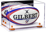 Acrylic Rugby Ball Display Case - Mirror No Wall Mount (B41/A004)