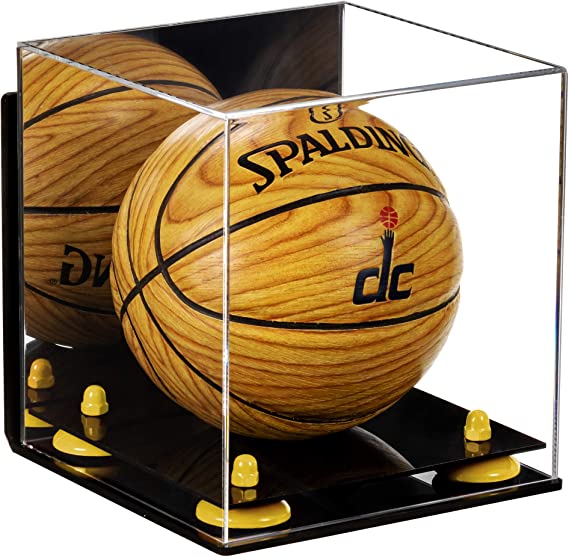 Acrylic Mini - Miniature (not Full Size) Basketball Display Case Mirror Wall Mounts (A015/B03)