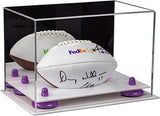 Mini/Miniature (not Full Size) Football Display Case Mirror No Wall Mounts (B43/A005)