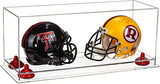 2 Mini Helmet or Mini Football with Mini Helmet Display Case - Mirror (B46/V46/A019)