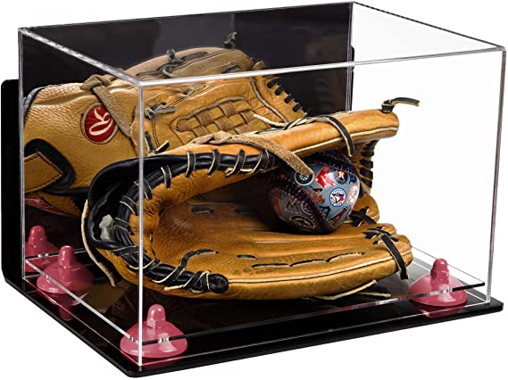 Acrylic Baseball Glove Display Case - Mirror Wall Mounts (V41/A004)