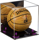 Acrylic Mini - Miniature (not Full Size) Basketball Display Case Mirror Wall Mounts (A015/B03)