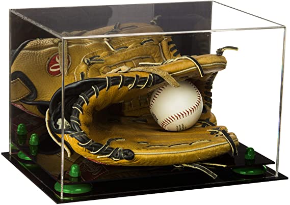 Acrylic Baseball Glove Display Case - Mirror No Wall Mounts  (V41/A004)