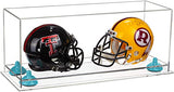 2 Mini Helmet or Mini Football with Mini Helmet Display Case - Clear (V46/A019)