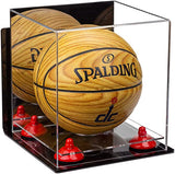 Acrylic Mini - Miniature (not Full Size) Basketball Display Case Mirror Wall Mount (A015/B03)