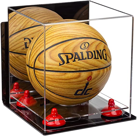 Acrylic Mini - Miniature (not Full Size) Basketball Display Case Mirror Wall Mount (A015/B03)