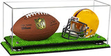 2 Mini Helmet or Mini Football with Mini Helmet Display Case - Clear (V46/A019)