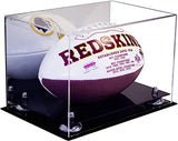Full-Size Football Display Case Horizontal - Mirror No Wall Mount (B41/A004)