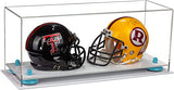 2 Mini Helmet or Mini Football with Mini Helmet Display Case - Clear (V46/A019)