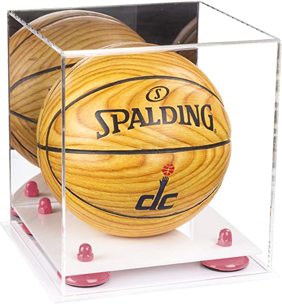 Acrylic Mini - Miniature (not Full Size) Basketball Display Case Mirror no Wall Mounts (A015/B03)