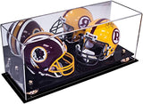 2 Mini Helmet or Mini Football with Mini Helmet Display Case - Mirror (B46/V46/A019)