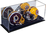 2 Mini Helmet or Mini Football with Mini Helmet Display Case - Mirror (B46/V46/A019)