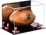 Mini/Miniature (not Full Size) Football Display Case Mirror No Wall Mounts (B43/A005)