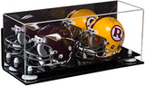 2 Mini Helmet or Mini Football with Mini Helmet Display Case - Mirror  Wall Mounts (B46/V46/A019)