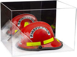 Fireman's Helmet Display Case - Mirror No Wall Mounts (A014/V60)