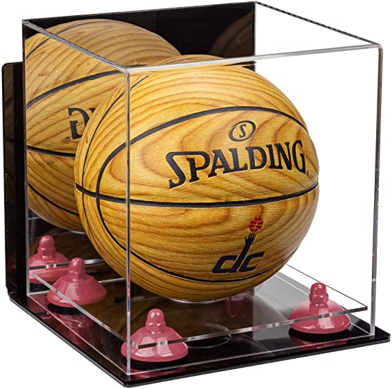 Acrylic Mini - Miniature (not Full Size) Basketball Display Case Mirror Wall Mounts (A015/B03)