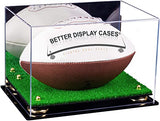 Full-Size Football Display Case Horizontal - Mirror No Wall Mount (B41/A004)