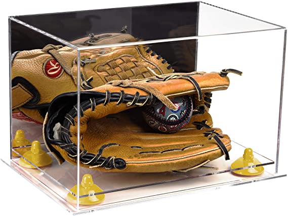 Acrylic Baseball Glove Display Case - Mirror No Wall Mounts  (V41/A004)