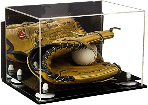 Acrylic Baseball Glove Display Case - Mirror Wall Mounts (V41/A004)