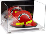 Fireman's Helmet Display Case - Mirror No Wall Mounts (A014/V60)