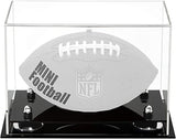 Mini/Miniature (not Full Size) Football Display Case - Clear (B43/A005)