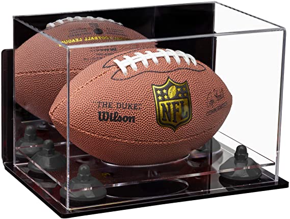 Mini/Miniature (not Full Size) Football Display Case Mirror Wall Mounts (B43/A005)