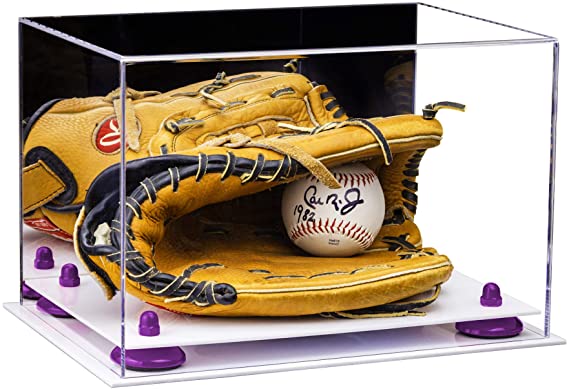 Acrylic Baseball Glove Display Case - Mirror No Wall Mounts  (V41/A004)