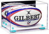 Acrylic Rugby Ball Display Case - Mirror No Wall Mount (B41/A004)