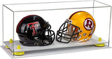 2 Mini Helmet or Mini Football with Mini Helmet Display Case - Clear (V46/A019)