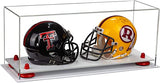 2 Mini Helmet or Mini Football with Mini Helmet Display Case - Clear (V46/A019)