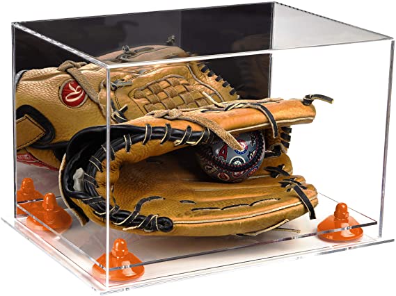 Acrylic Baseball Glove Display Case - Mirror No Wall Mounts  (V41/A004)