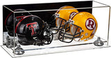 2 Mini Helmet or Mini Football with Mini Helmet Display Case - Mirror (B46/V46/A019)