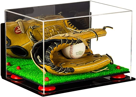 Acrylic Baseball Glove Display Case - Mirror Wall mount (V41/A004)