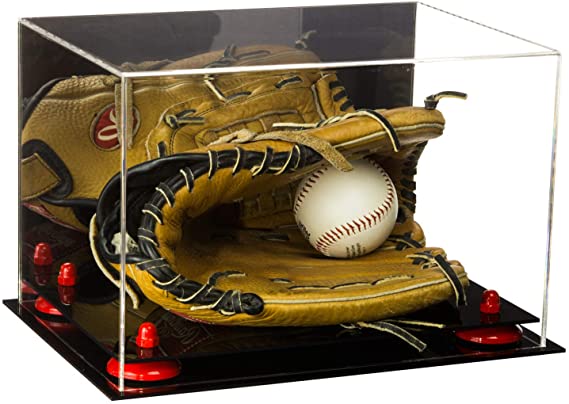 Acrylic Baseball Glove Display Case - Mirror No Wall Mounts  (V41/A004)