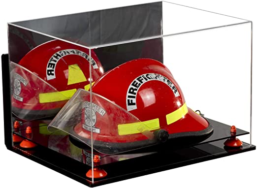 Acrylic Fireman's Helmet Display Case – Mirror Wall Mount (A014/V60)