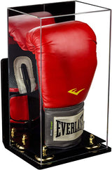 Full Size Boxing Glove Vertical Display Case with Mirror Back