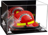 Acrylic Fireman's Helmet Display Case – Mirror Wall Mount (A014/V60)