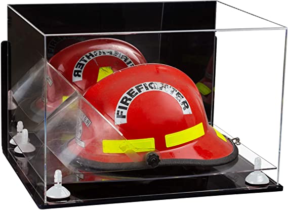 Acrylic Fireman's Helmet Display Case – Mirror Wall Mount (A014/V60)