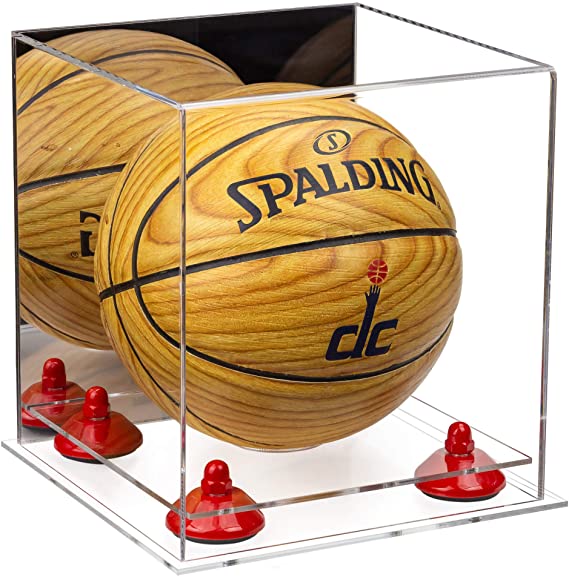 Acrylic Mini - Miniature (not Full Size) Basketball Display Case Mirror no Wall Mounts (A015/B03)