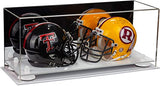 2 Mini Helmet or Mini Football with Mini Helmet Display Case - Mirror (B46/V46/A019)