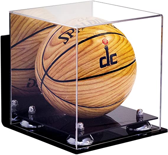 Acrylic Mini - Miniature (not Full Size) Basketball Display Case Mirror Wall Mount (A015/B03)