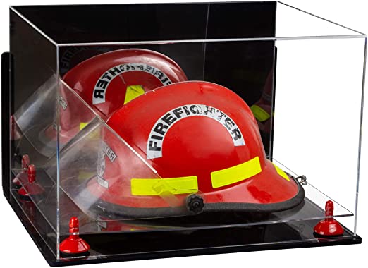 Acrylic Fireman's Helmet Display Case – Mirror Wall Mount (A014/V60)