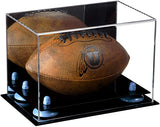 Mini/Miniature (not Full Size) Football Display Case Mirror Wall Mounts (B43/A005)