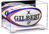 Acrylic Rugby Ball Display Case - Mirror No Wall Mount (B41/A004)