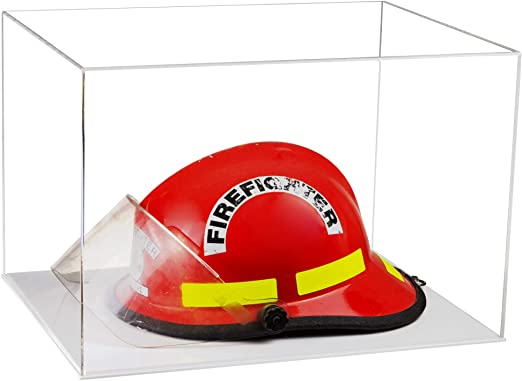 Acrylic Fireman's Helmet Display Case – Clear (A014/V60)