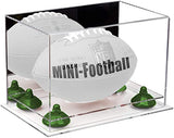 Mini/Miniature (not Full Size) Football Display Case Mirror No Wall Mounts (B43/A005)